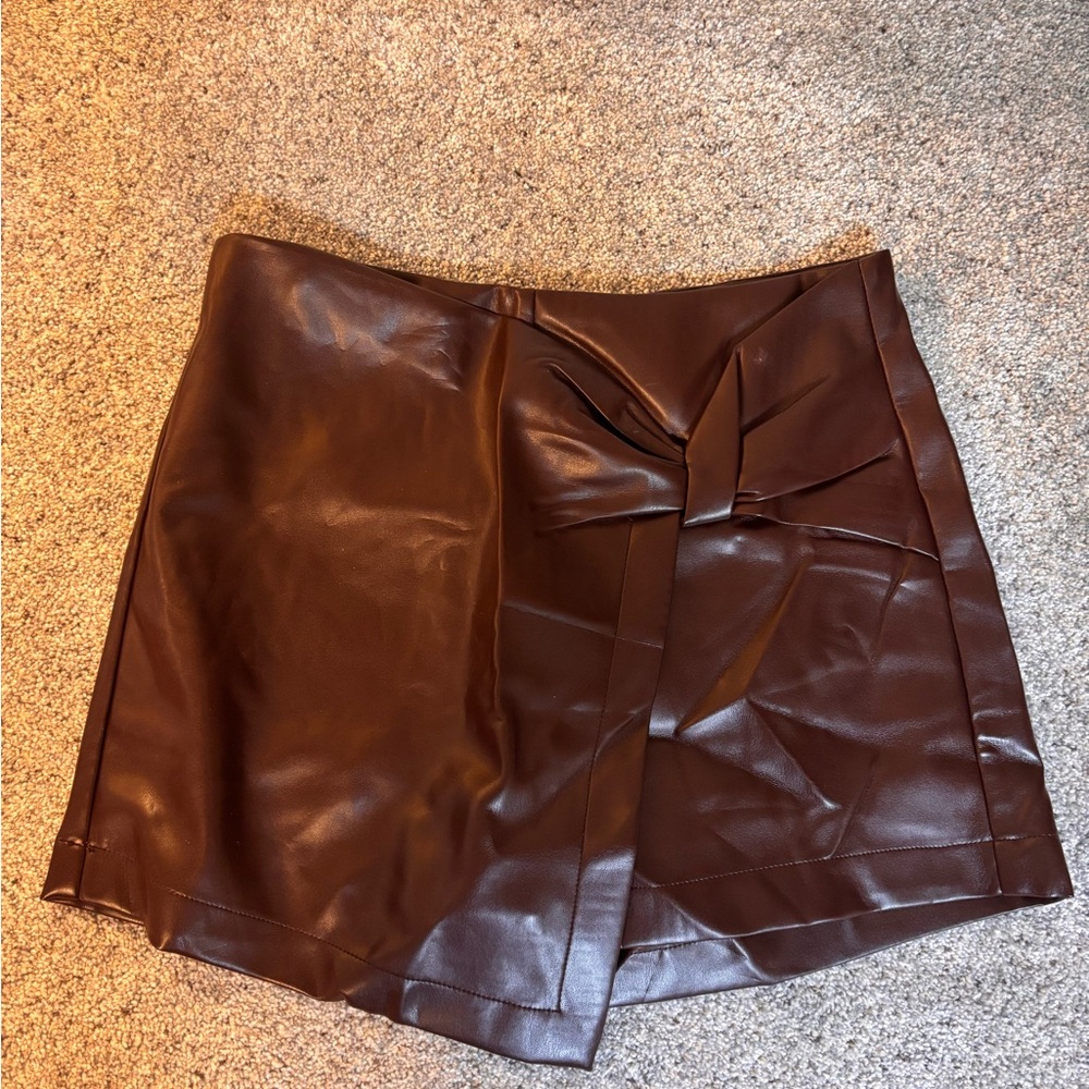 Francesca's Collections Brown Skort